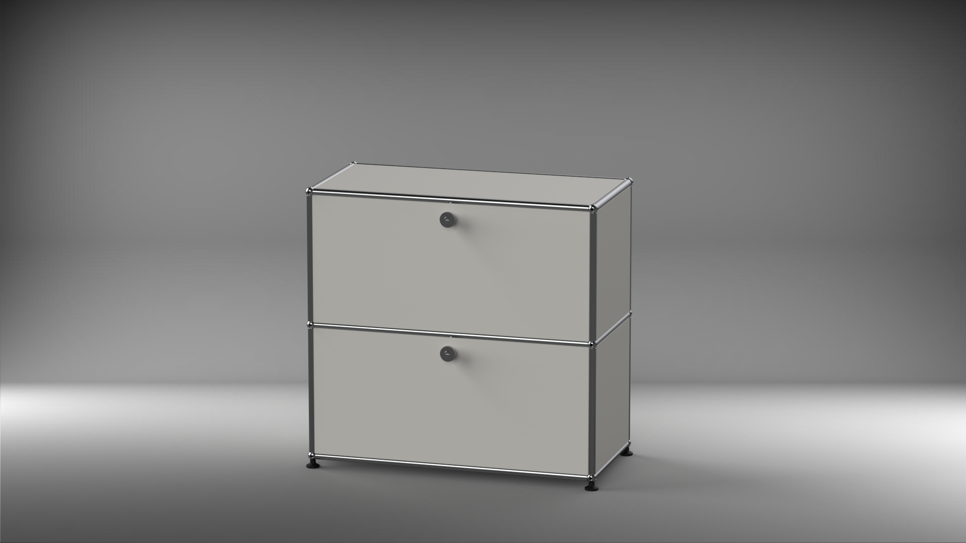 Highboard 1x2 mit zwei Klappen