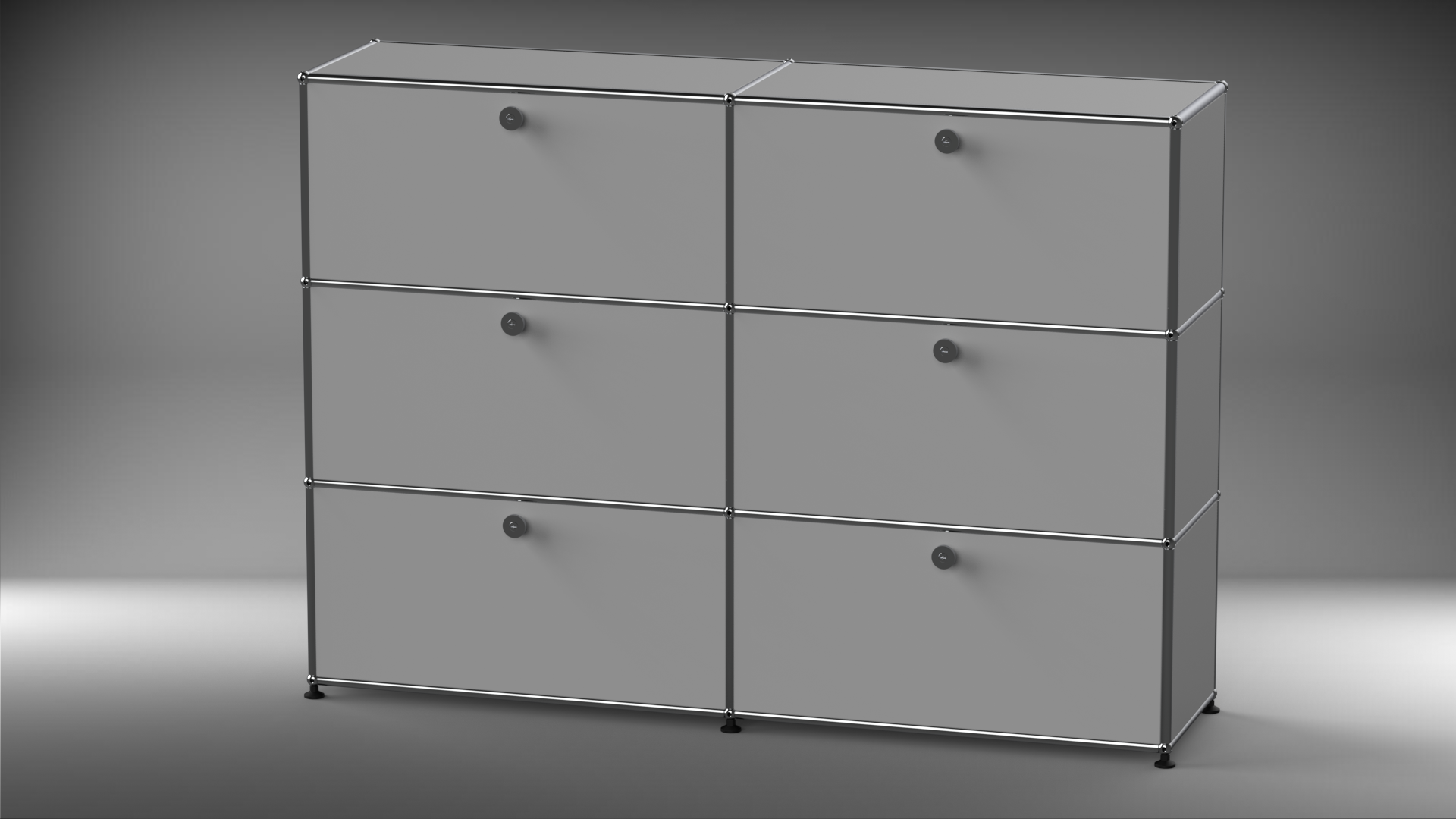 Highboard 2x3 mit sechs Klappen