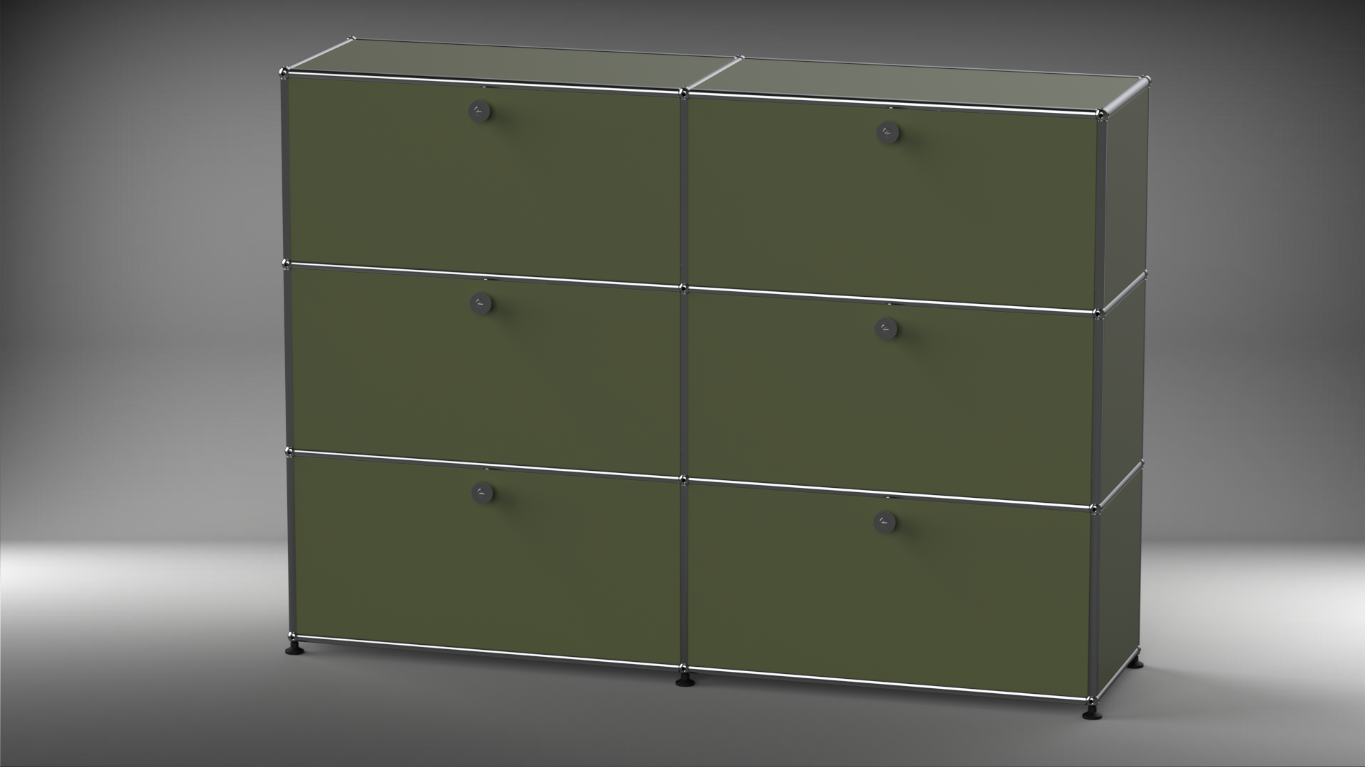 Highboard 2x3 mit sechs Klappen