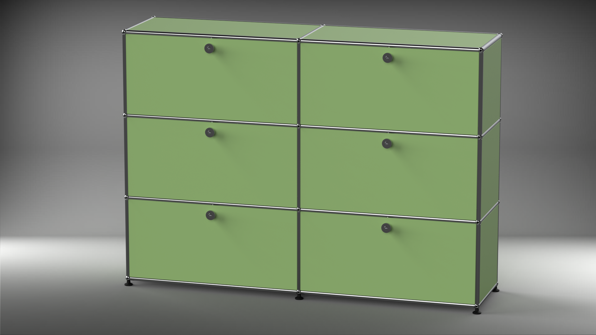 Highboard 2x3 mit sechs Klappen