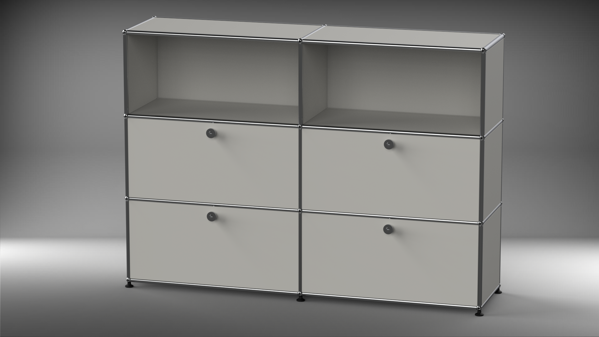 Highboard 2x3 mit vier Klappen