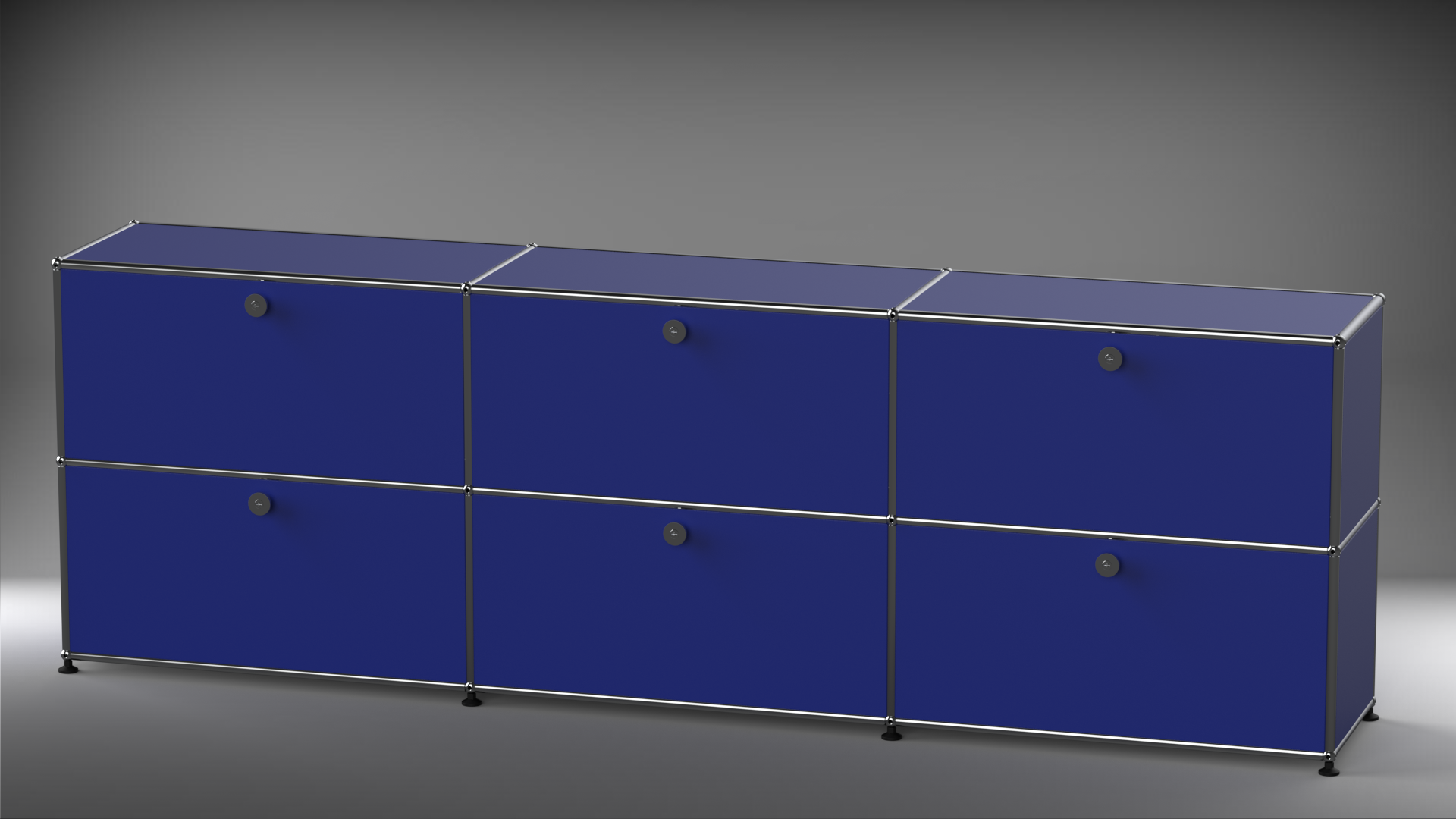 Highboard 3x2 mit sechs Klappen