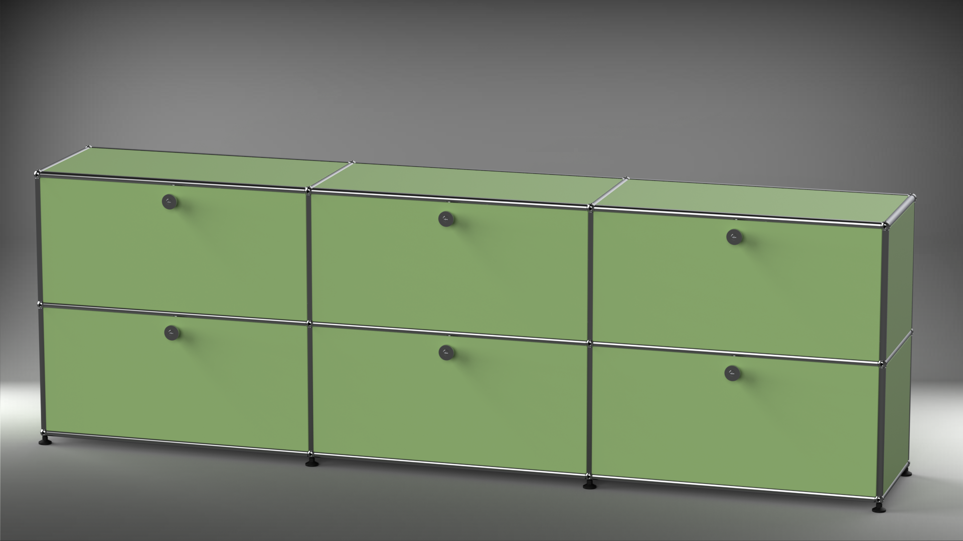 Highboard 3x2 mit sechs Klappen
