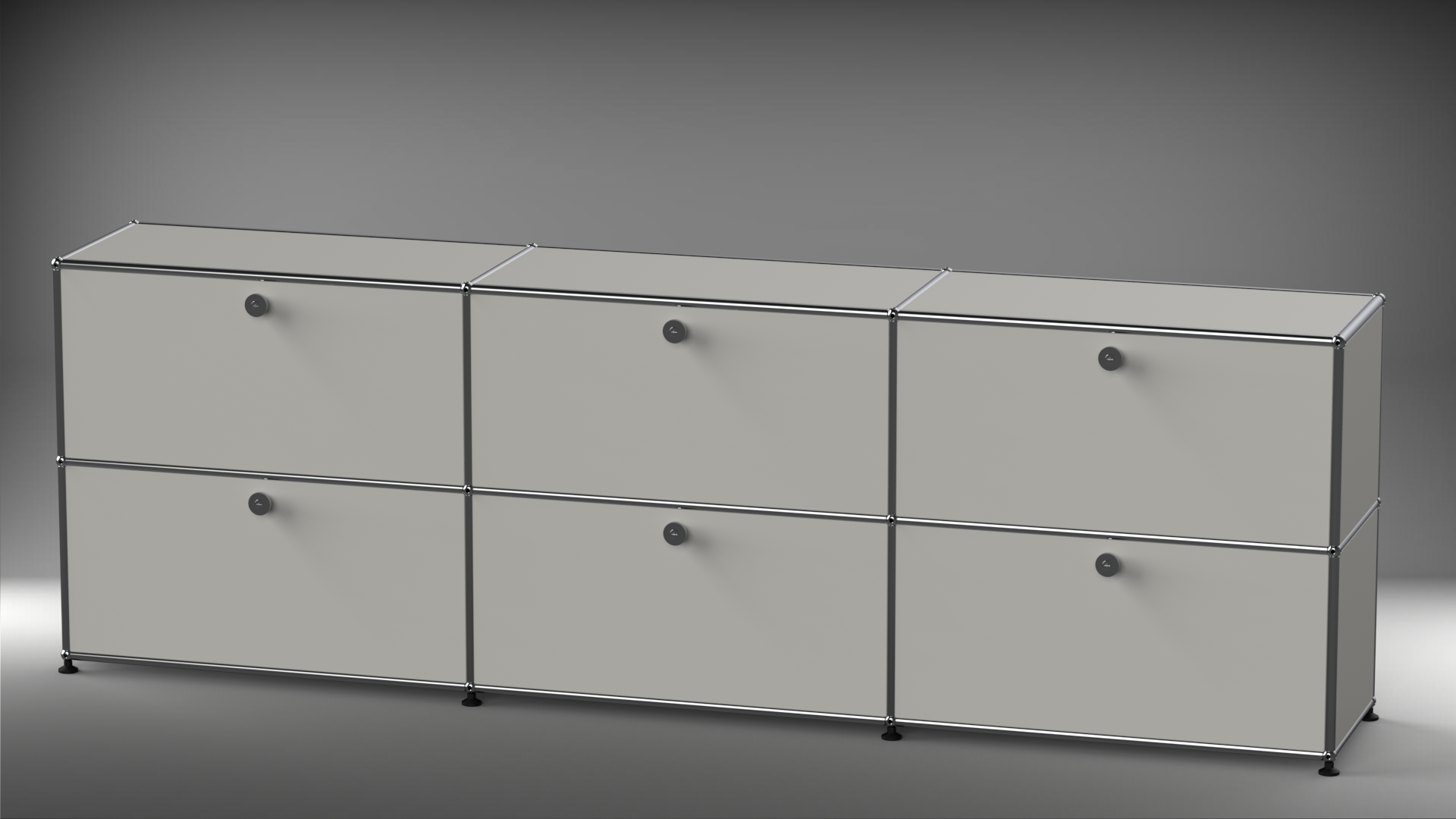 Highboard 3x2 mit sechs Klappen