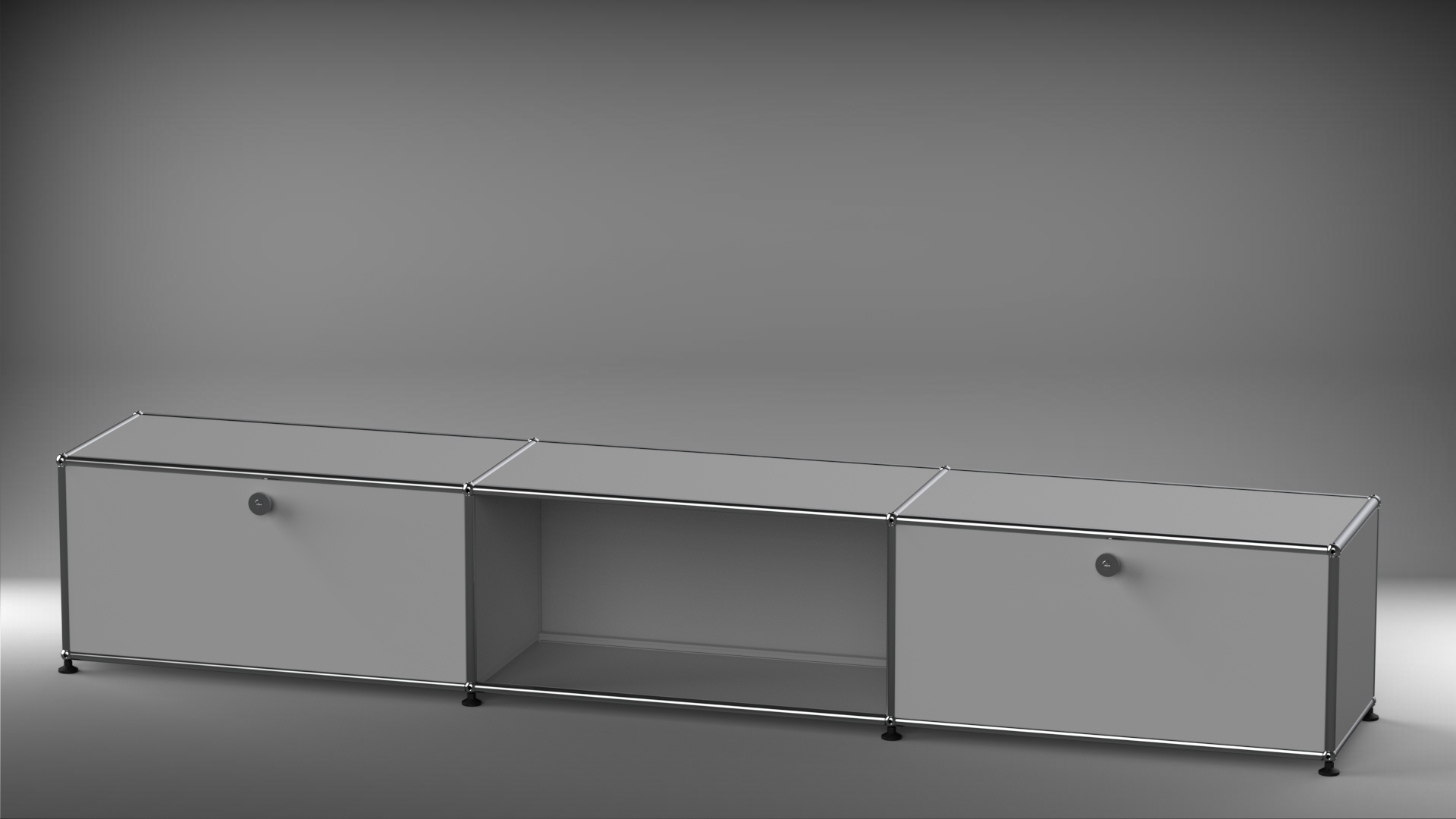 Lowboard 3x1 mit zwei Klappen