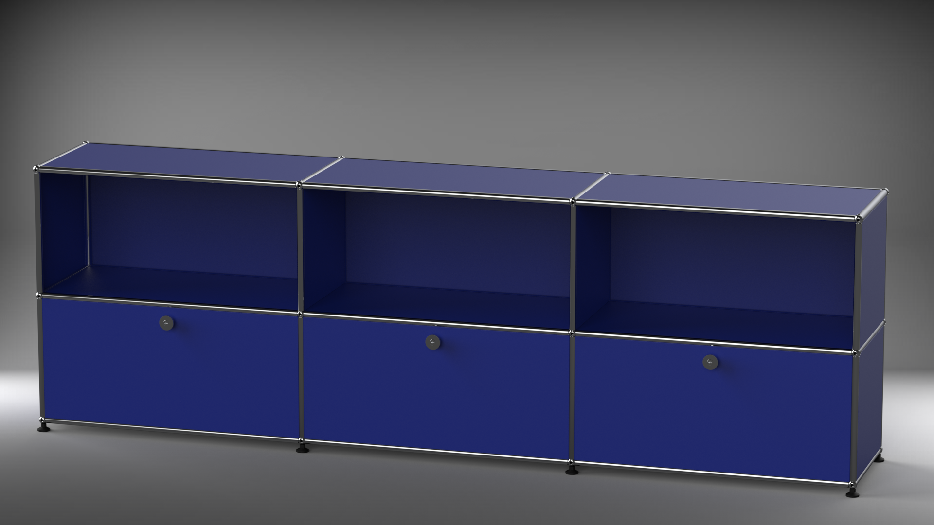 Highboard 3x2 mit drei Klappen
