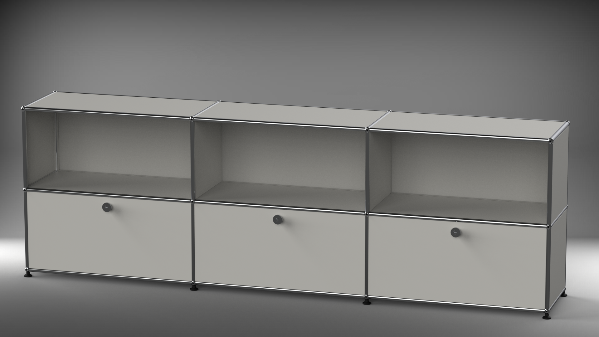 Highboard 3x2 mit drei Klappen