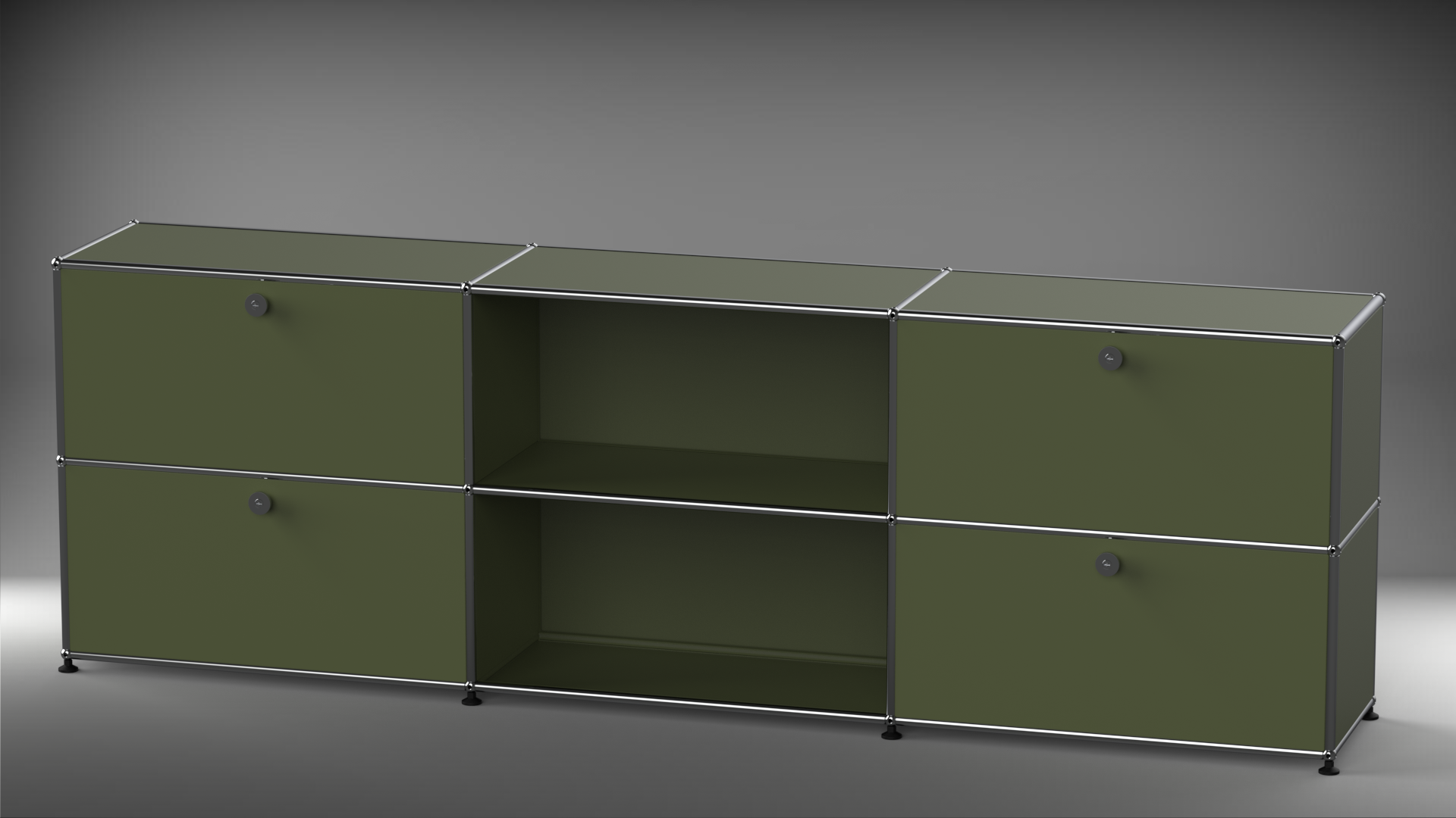 Highboard 3x2 mit vier Klappen