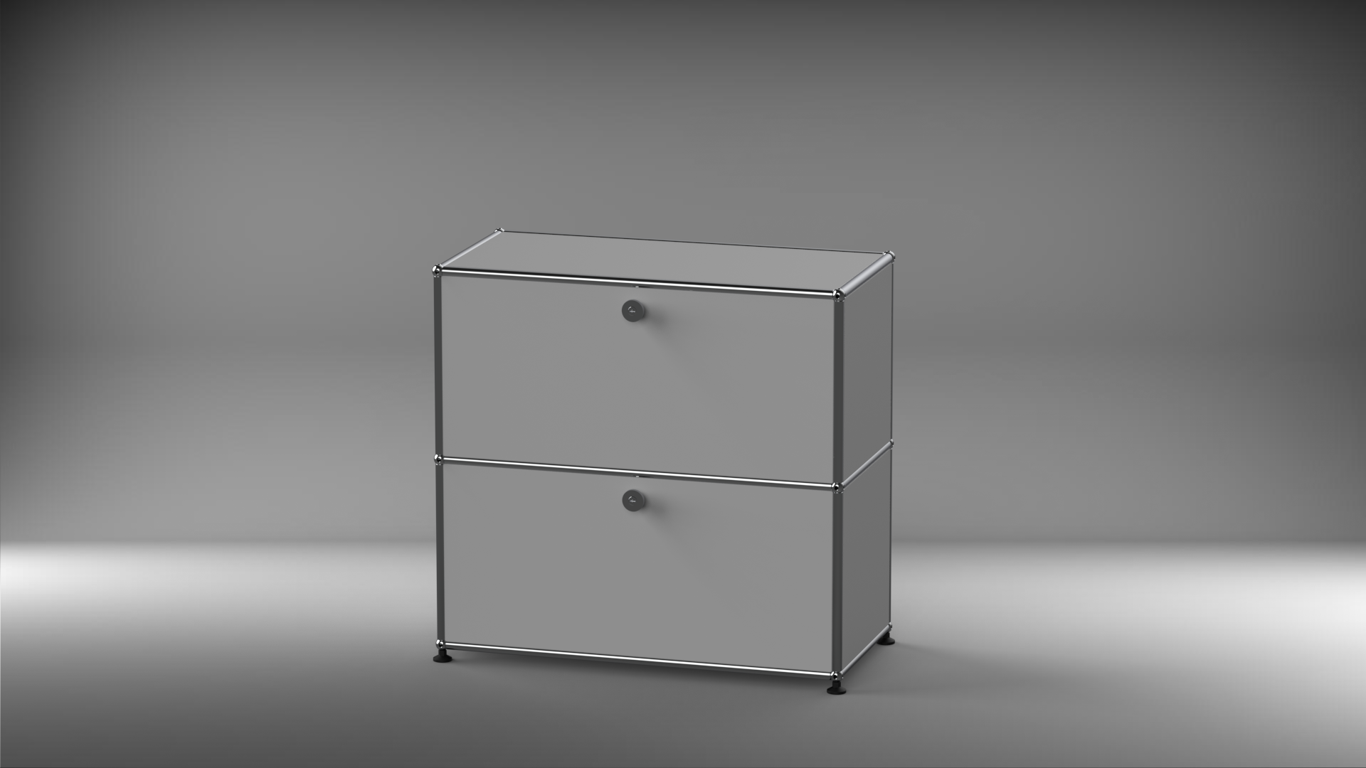 Highboard 1x2 mit zwei Klappen