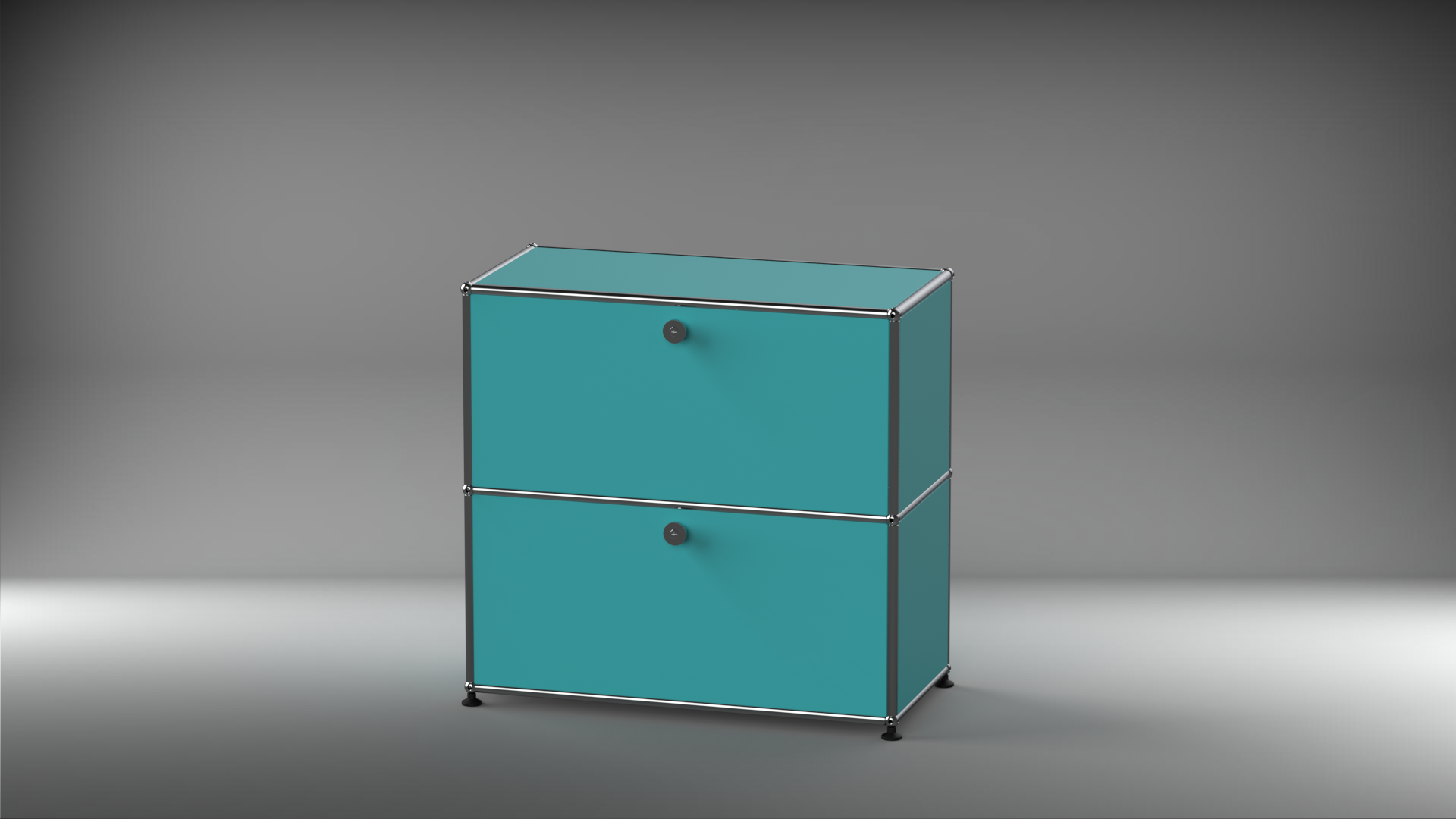 Highboard 1x2 mit zwei Klappen