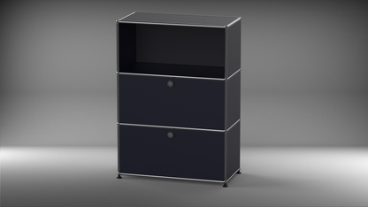 Highboard 1x3 mit zwei Klappen