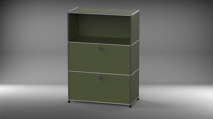 Highboard 1x3 mit zwei Klappen