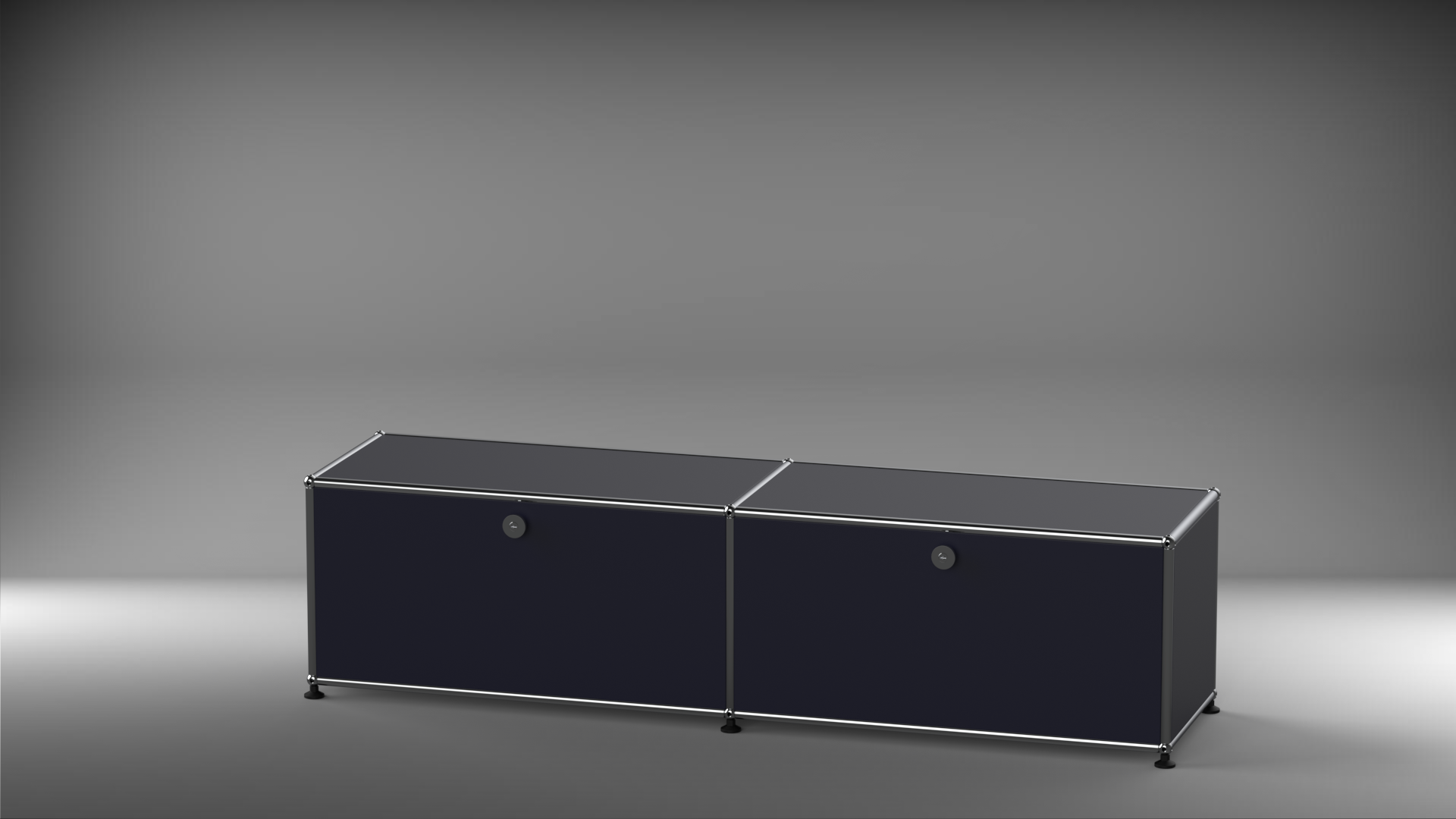 Lowboard 2x1 mit zwei Klappen