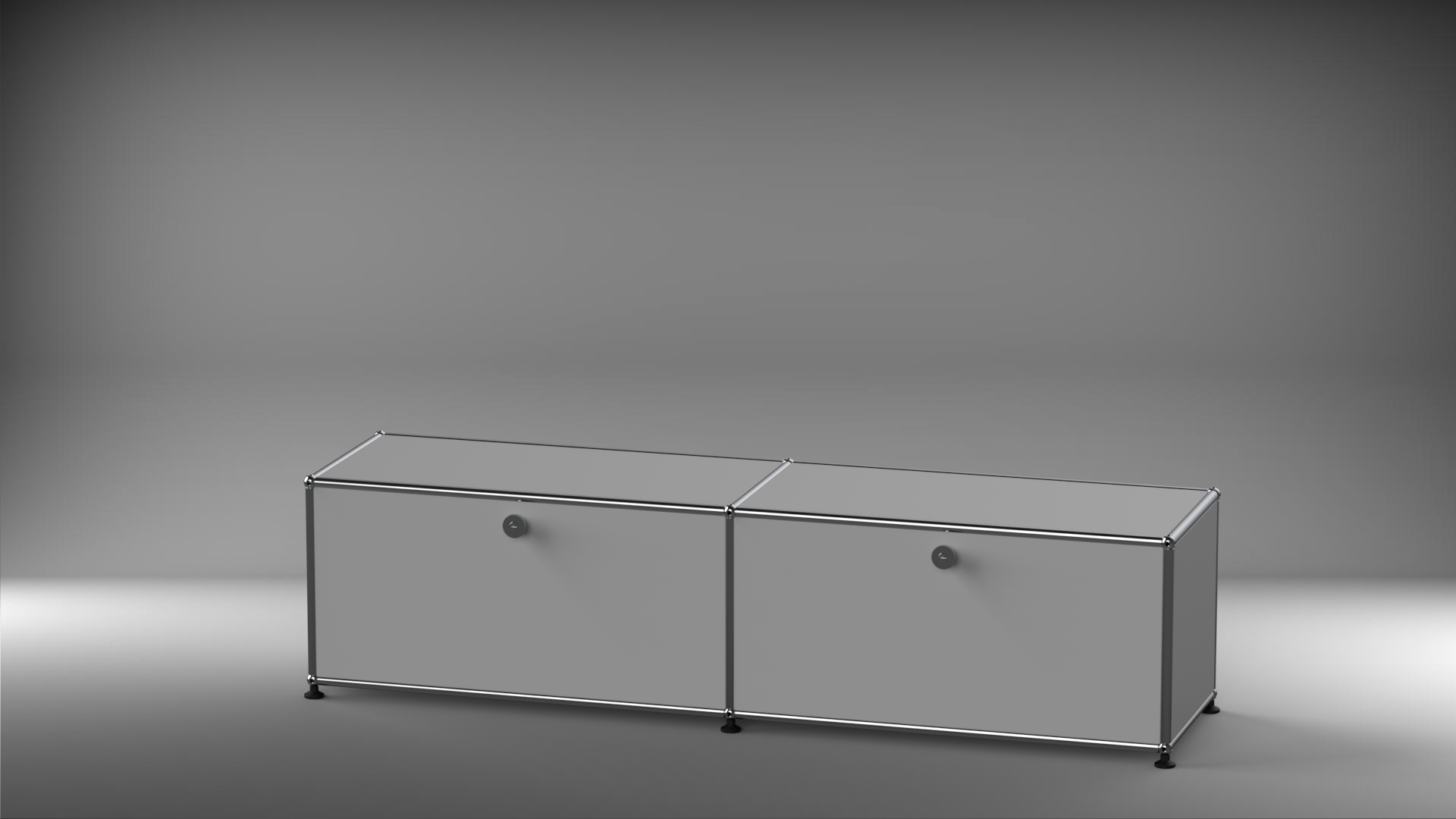 Lowboard 2x1 mit zwei Klappen