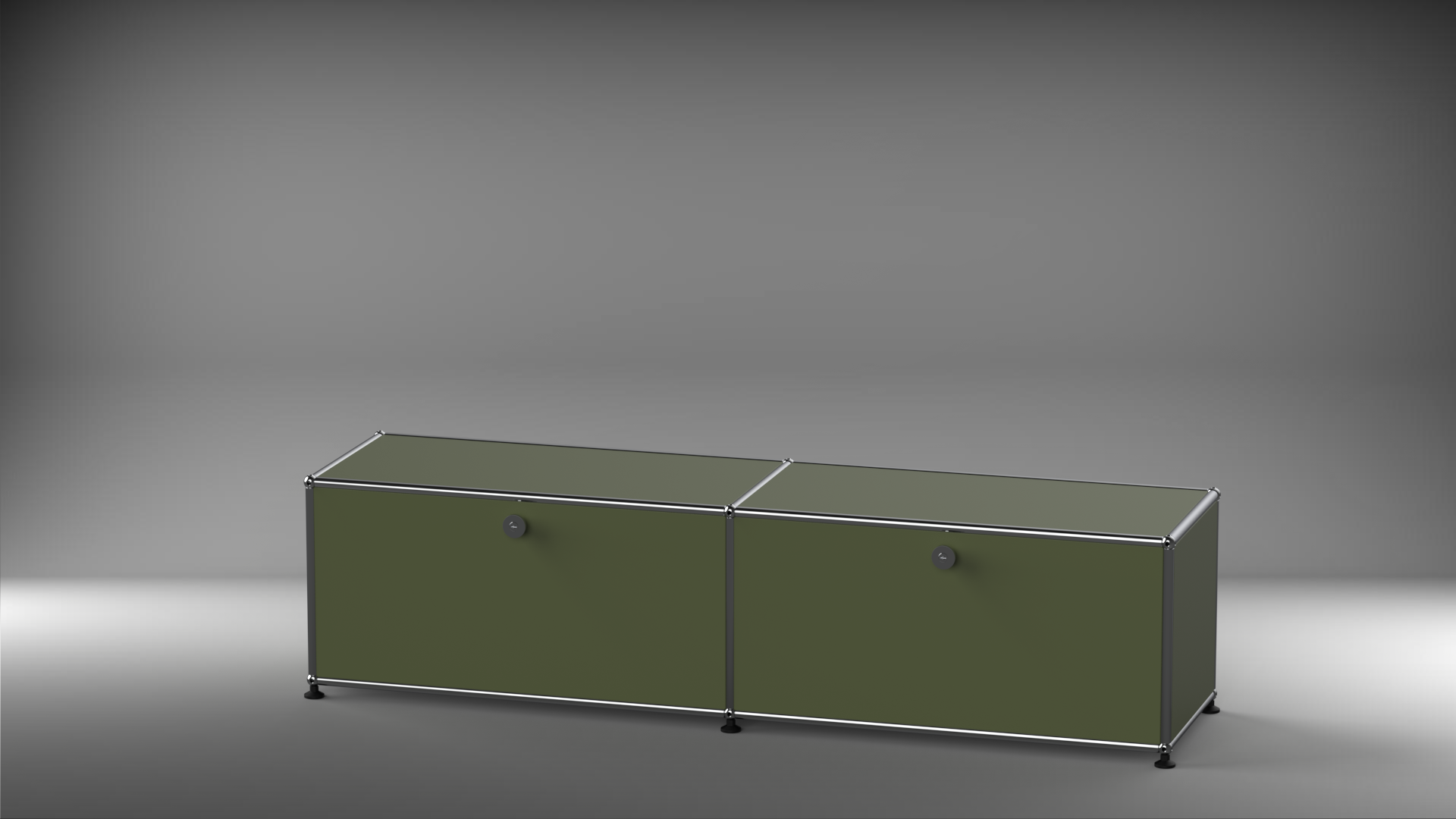 Lowboard 2x1 mit zwei Klappen