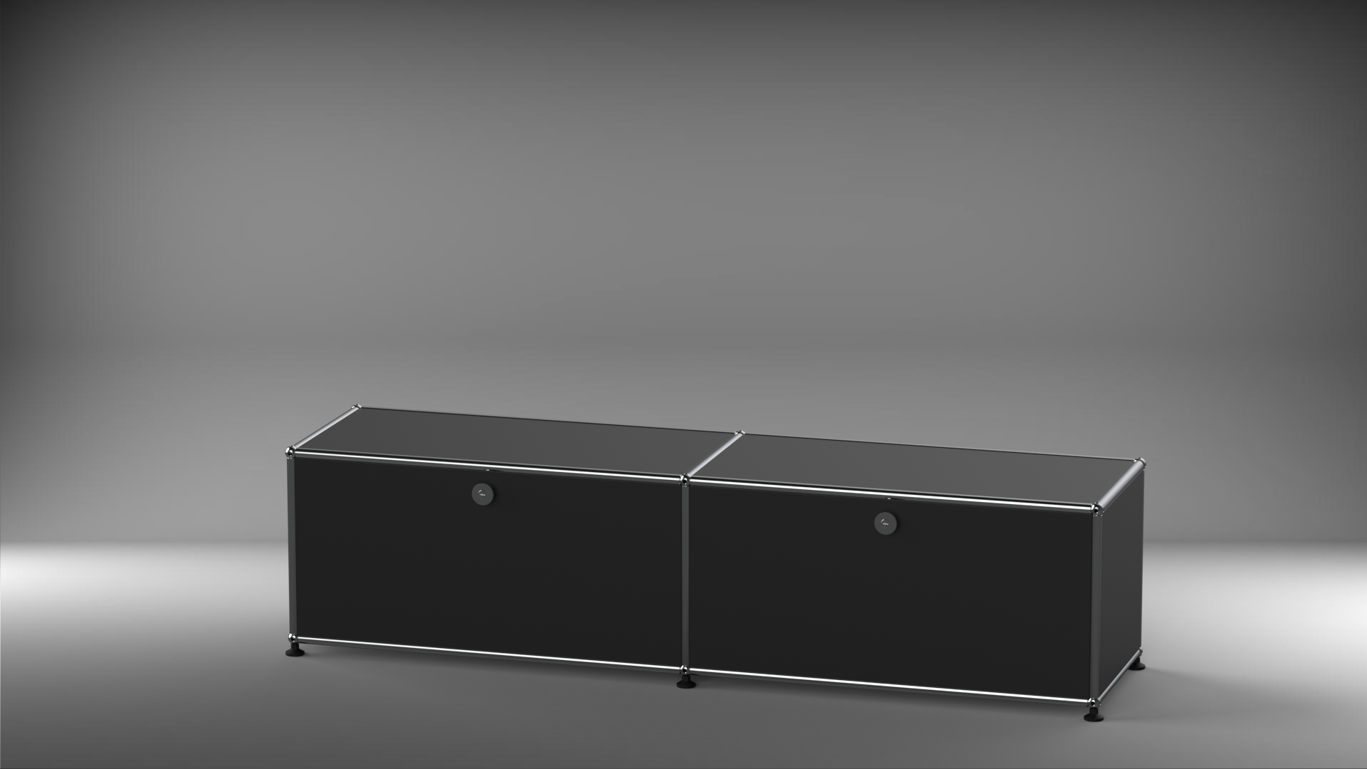 Lowboard 2x1 mit zwei Klappen