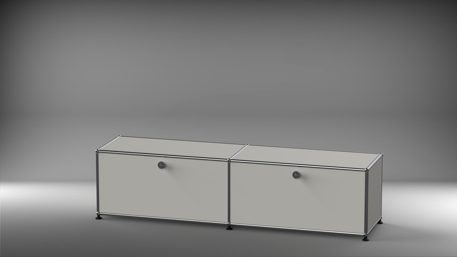 Lowboard 2x1 mit zwei Klappen