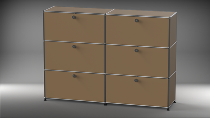 Highboard 2x3 mit sechs Klappen