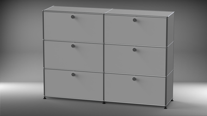 Highboard 2x3 mit sechs Klappen