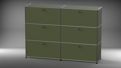 Highboard 2x3 mit sechs Klappen