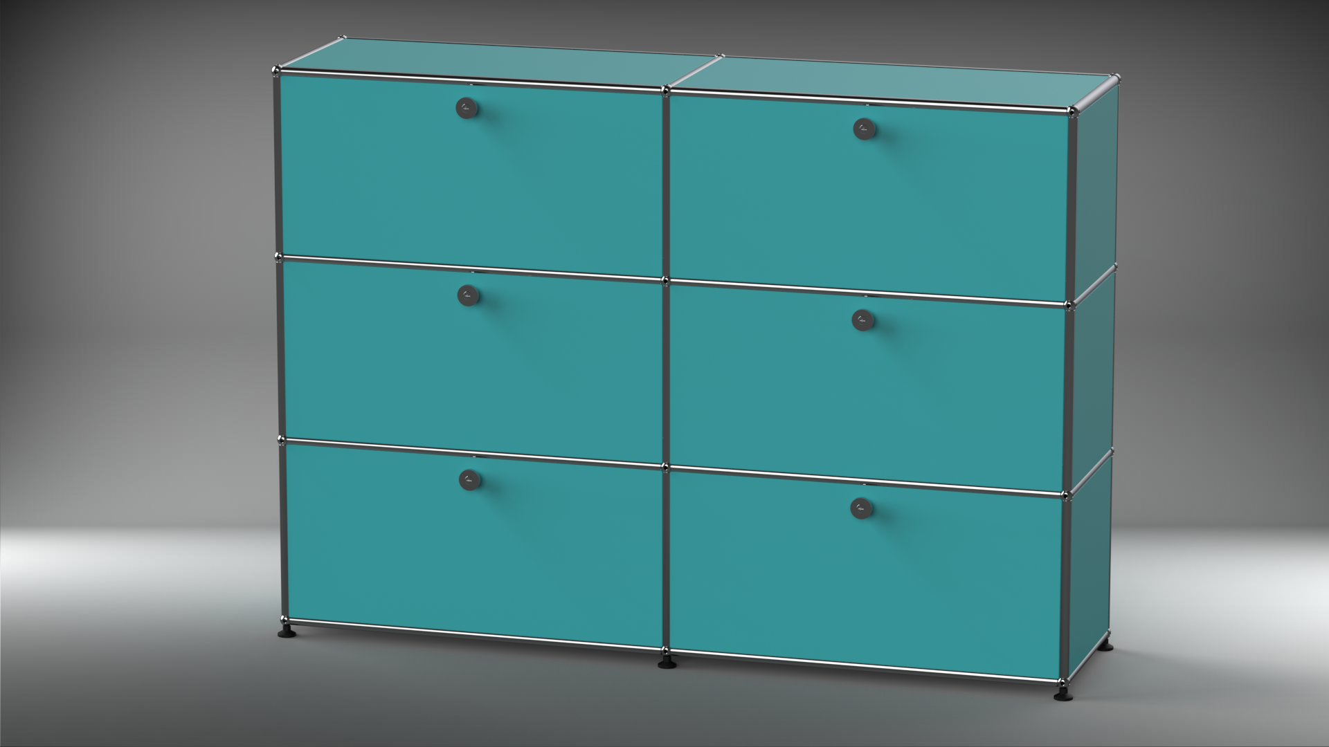 Highboard 2x3 mit sechs Klappen