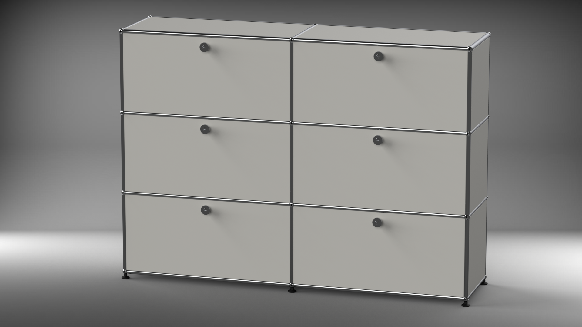 Highboard 2x3 mit sechs Klappen