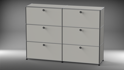 Highboard 2x3 mit sechs Klappen