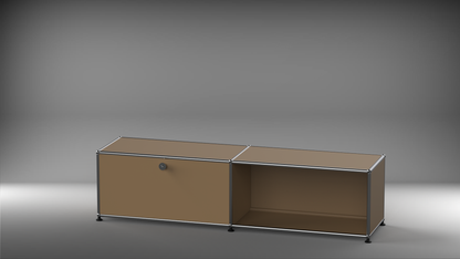 Lowboard 2x1 mit einer Klappe links
