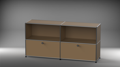 Highboard 2x2 mit zwei Klappen