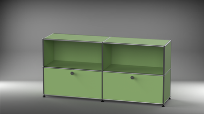 Highboard 2x2 mit zwei Klappen