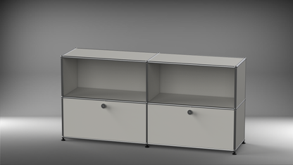 Highboard 2x2 mit zwei Klappen