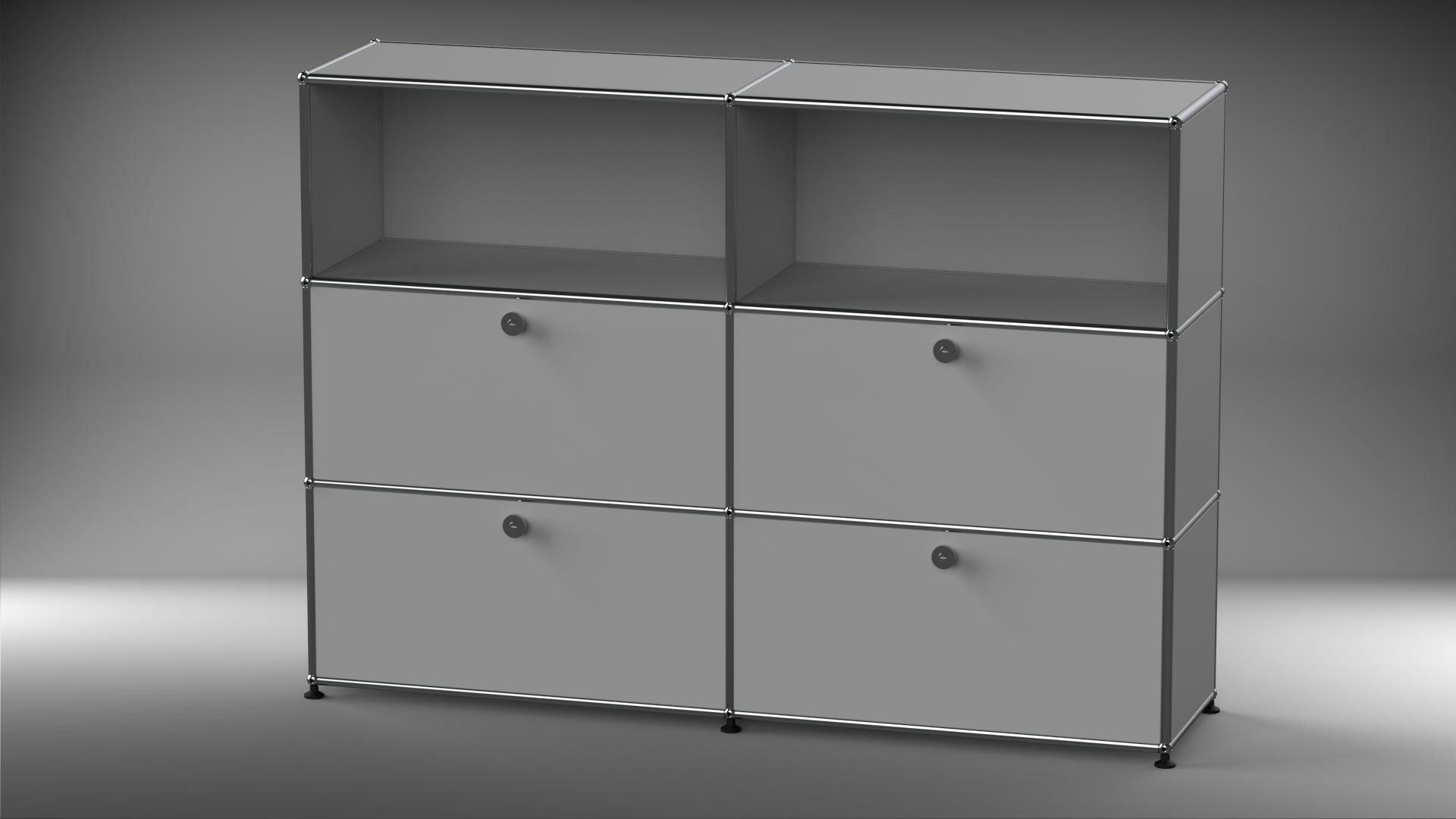 Highboard 2x3 mit vier Klappen
