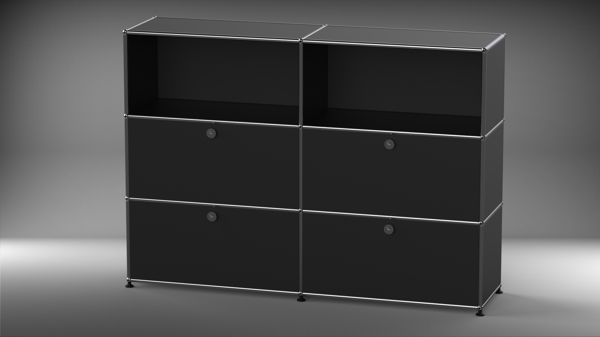 Highboard 2x3 mit vier Klappen