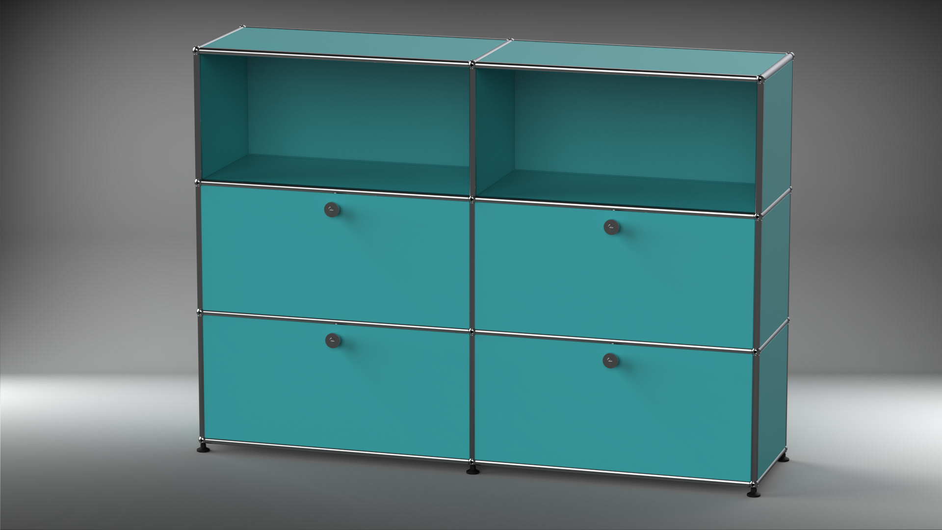 Highboard 2x3 mit vier Klappen