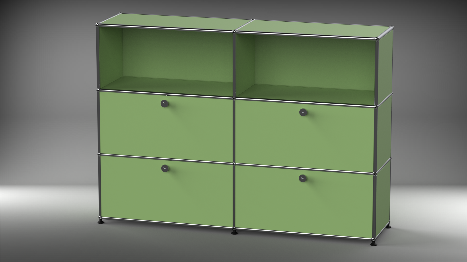 Highboard 2x3 mit vier Klappen
