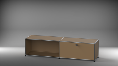 Lowboard 2x1 mit einer Klappe rechts