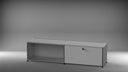 Lowboard 2x1 mit einer Klappe rechts