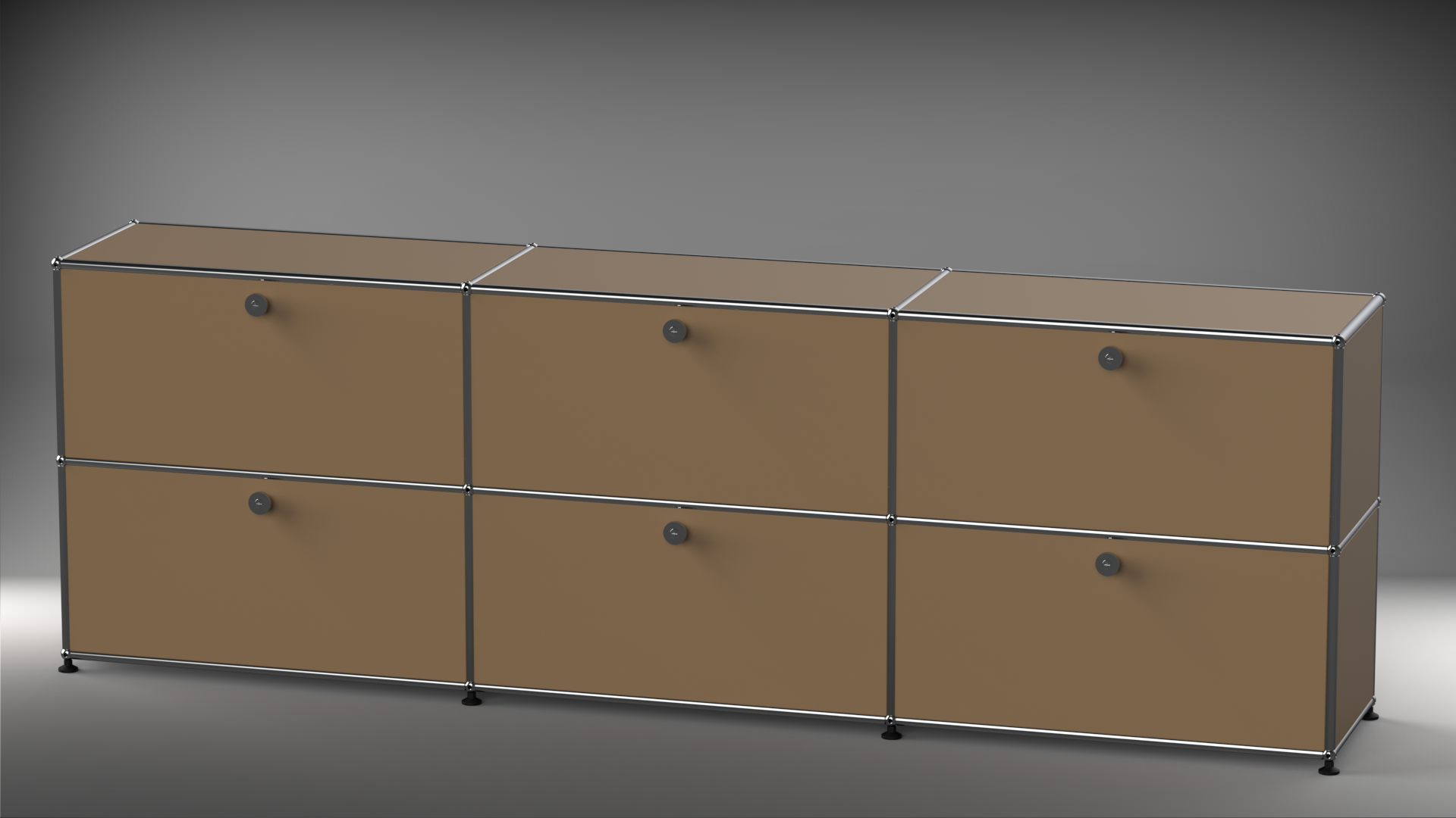Highboard 3x2 mit sechs Klappen