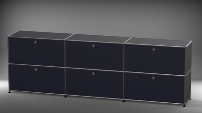 Highboard 3x2 mit sechs Klappen