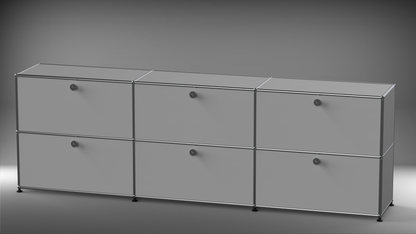 Highboard 3x2 mit sechs Klappen