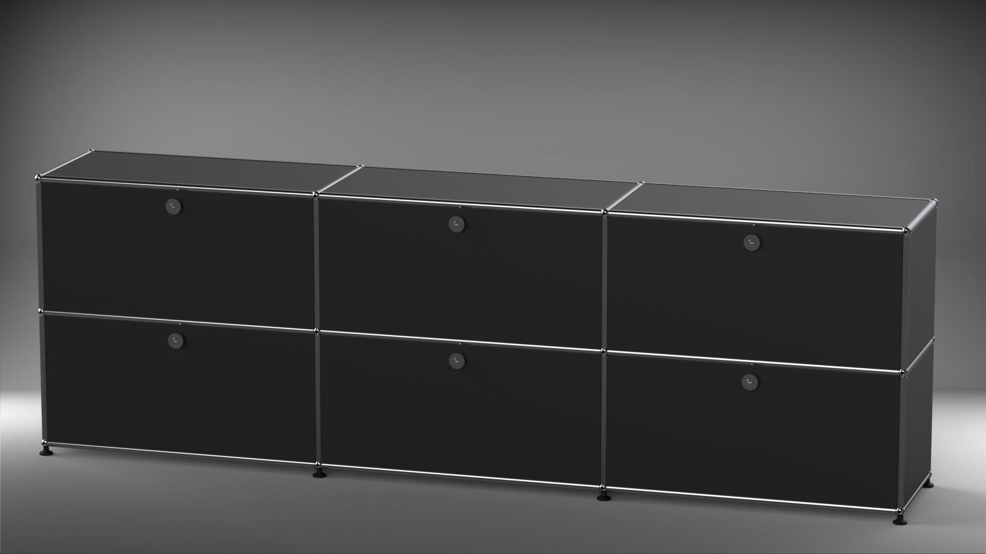 Highboard 3x2 mit sechs Klappen