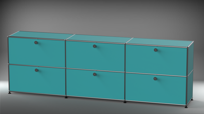 Highboard 3x2 mit sechs Klappen