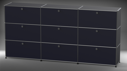 Highboard 3x3 mit neun Klappen