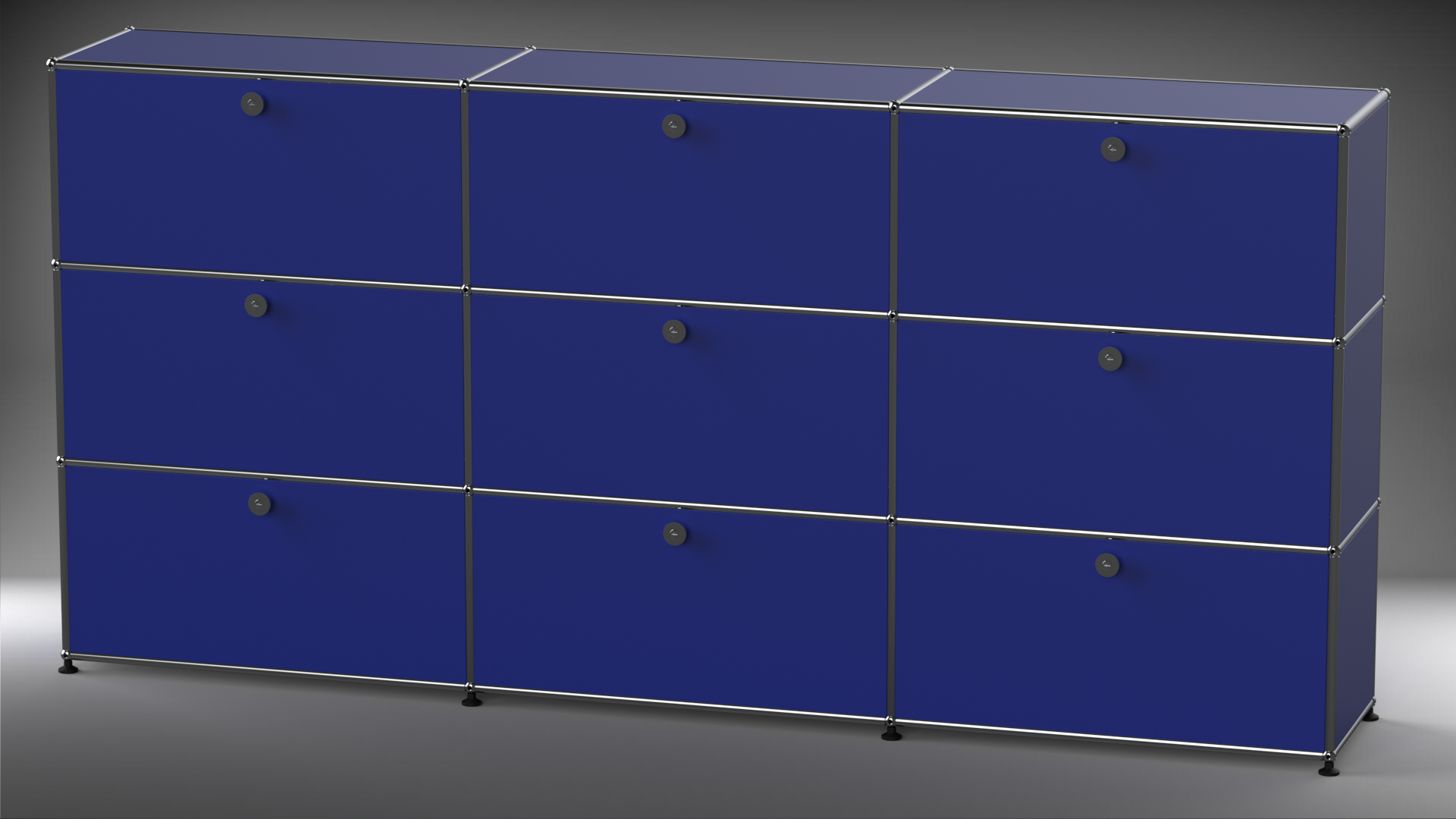Highboard 3x3 mit neun Klappen