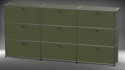 Highboard 3x3 mit neun Klappen