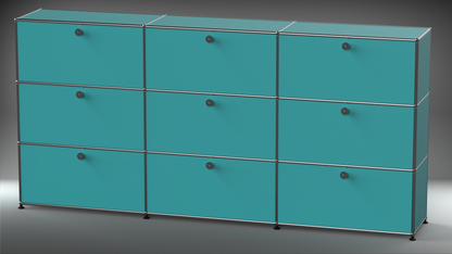 Highboard 3x3 mit neun Klappen