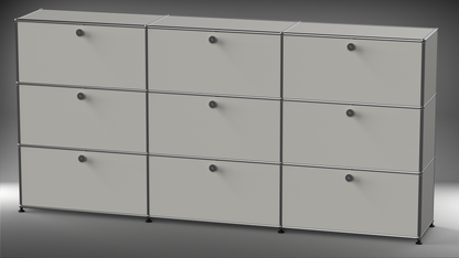 Highboard 3x3 mit neun Klappen