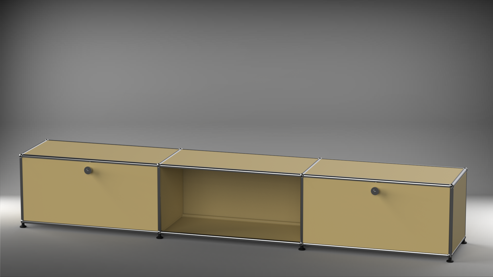 Lowboard 3x1 mit zwei Klappen