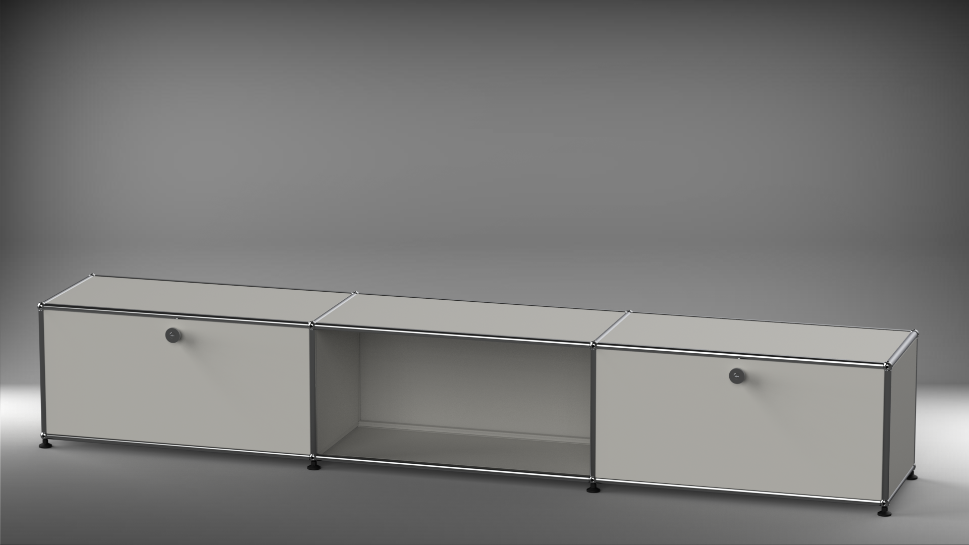Lowboard 3x1 mit zwei Klappen
