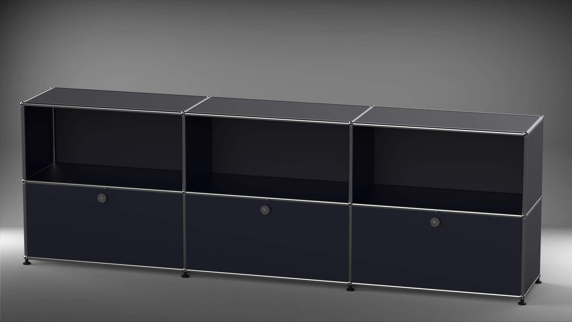 Highboard 3x2 mit drei Klappen